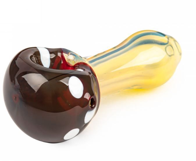 3&quot; West Coast Mushroom Hand Pipe, Colour: Red