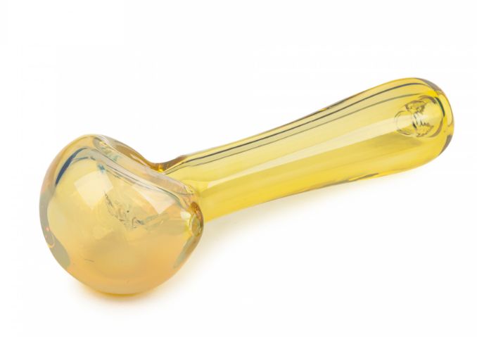 4.5&quot; Built In Screen Spoon Hand Pipe, Colour: Colour Changing
