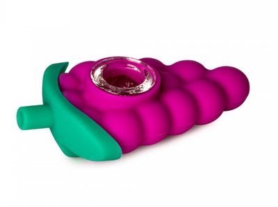 4&quot; Silicone Grapes Hand Pipe