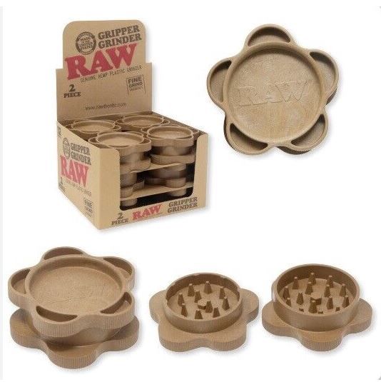 RAW Gripper Hemp Plastic Grinder Fluffy Grinder