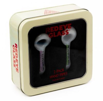 Indica &amp; Sativa Spoon Handpipes W/Collectable Tin