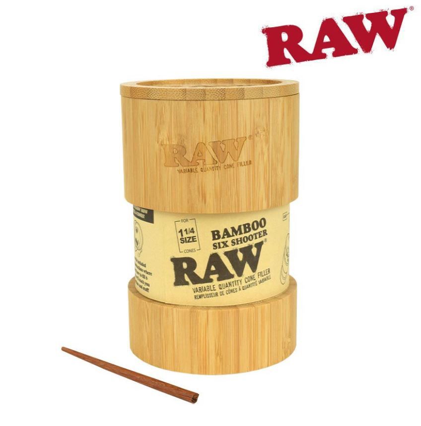 RAW Bamboo Six Shooter 1 1/4 Cone Filler