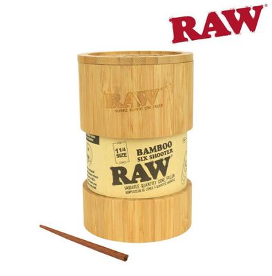 RAW Bamboo Six Shooter 1 1/4 Cone Filler