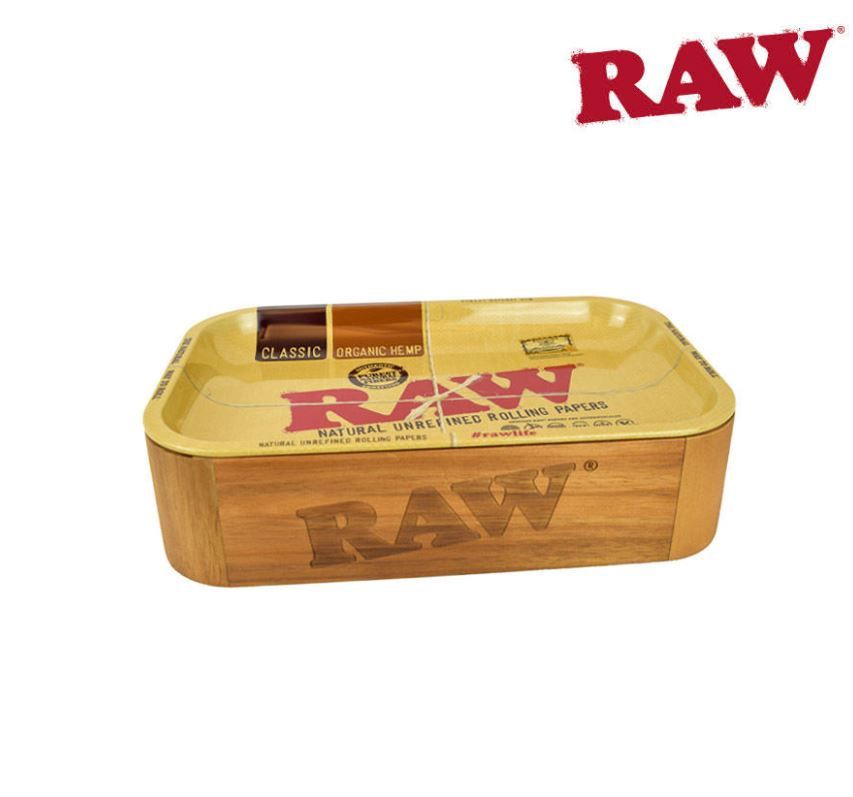 RAW Acacia Wood Cachebox W/ Tray