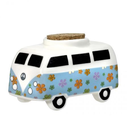 Vintage Bus Ceramic Stash Jar