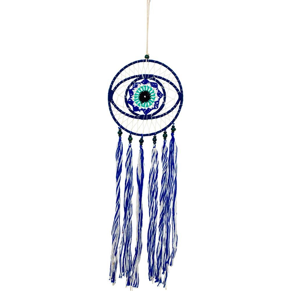 6.5&quot; Crocheted Evil Eye Dreamcatcher