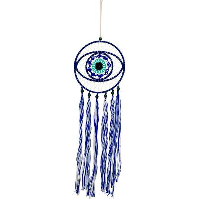 6.5&quot; Crocheted Evil Eye Dreamcatcher