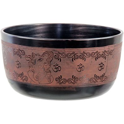 7.5&quot; Flat Ganesh Singing Bowl