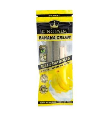 King Palm Mini Pre-Rolled 2pk, Flavour: Banana Cream