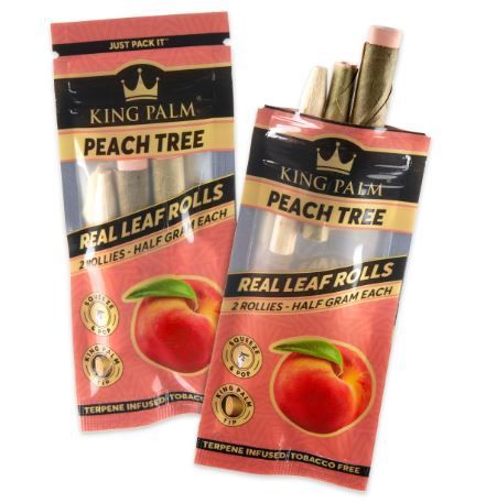 King Palm Rollie Pre-Rolled 2pk, Flavour: Peach Tree