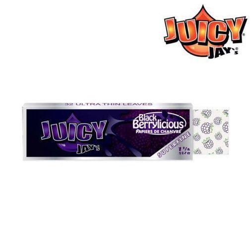 Juicy Jay&#39;s Superfine 1 1/4, Flavour: Black Berrylicious