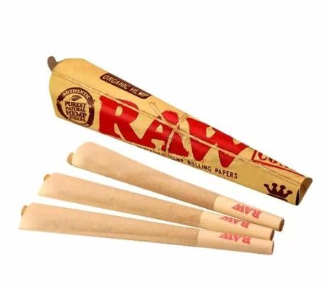 RAW Classic King Size Pre-Rolled Cones, Quantity: 3 Pack