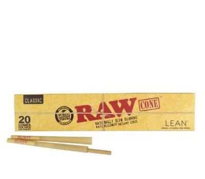 RAW Classic Lean Pre-Rolled Cones 20pk