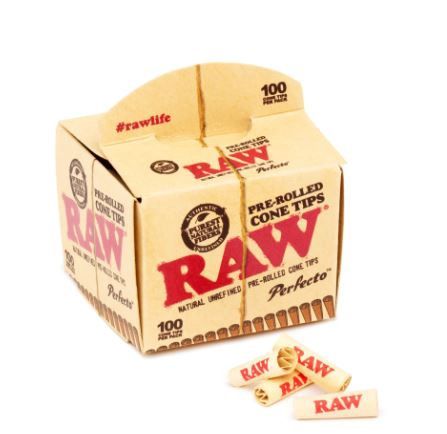 RAW Perfecto Pre-Rolled Cone Tips 100pk