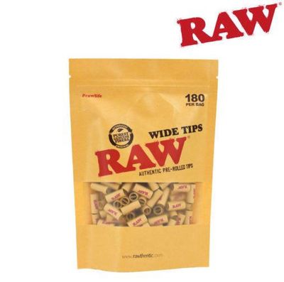 RAW Pre-Rolled Wide Tips 180/bag