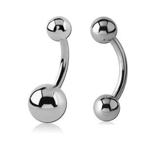 14g Steel Curved Barbell