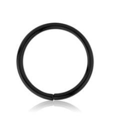 14g Black Steel Bendable Hoop