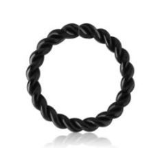 16g Black Steel 8mm Braided Bendable