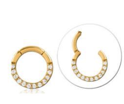 16g Gold Plated Gem Clicker