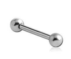 16g Steel Straight Barbell