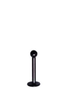 16g Black Steel Threaded Steel Labrets