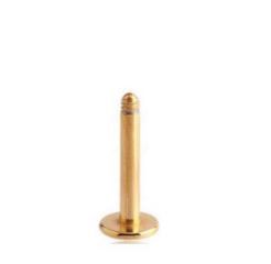 16g Gold Plated Threaded Steel Labrets