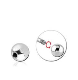 14g Steel Ball Externally Threaded Top