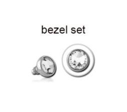 16g Steel 1.5mm Gem Internally Threaded Top