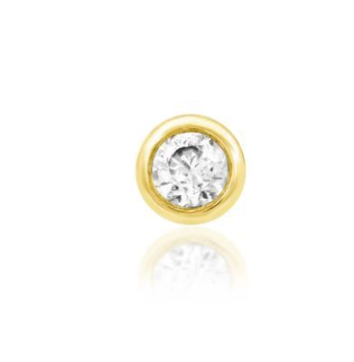 Junipurr Gold Bezel-set CZ Top