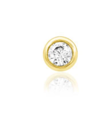 Junipurr Gold Bezel-set CZ Top