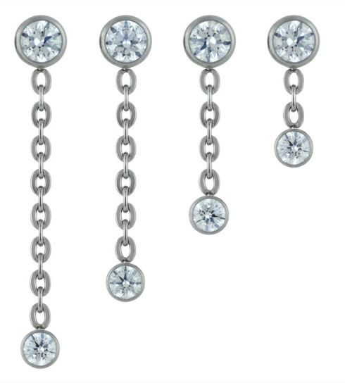 Neometal Titanium Double Bezel Dangle
