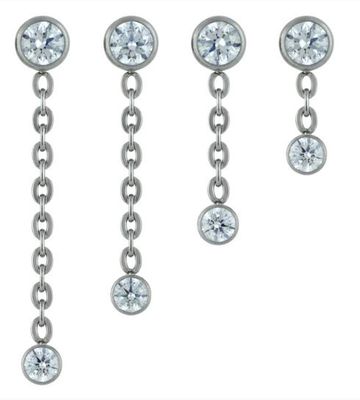 Neometal Titanium Double Bezel Dangle