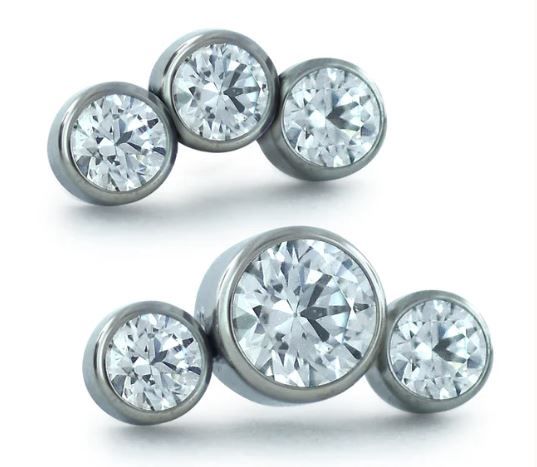 Neometal Titanium Gem Cluster