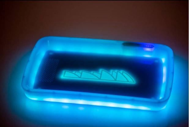 Piranha LED Rolling Tray W/ Light &amp; Bag