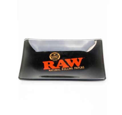 RAW Mini Black Glass Tray