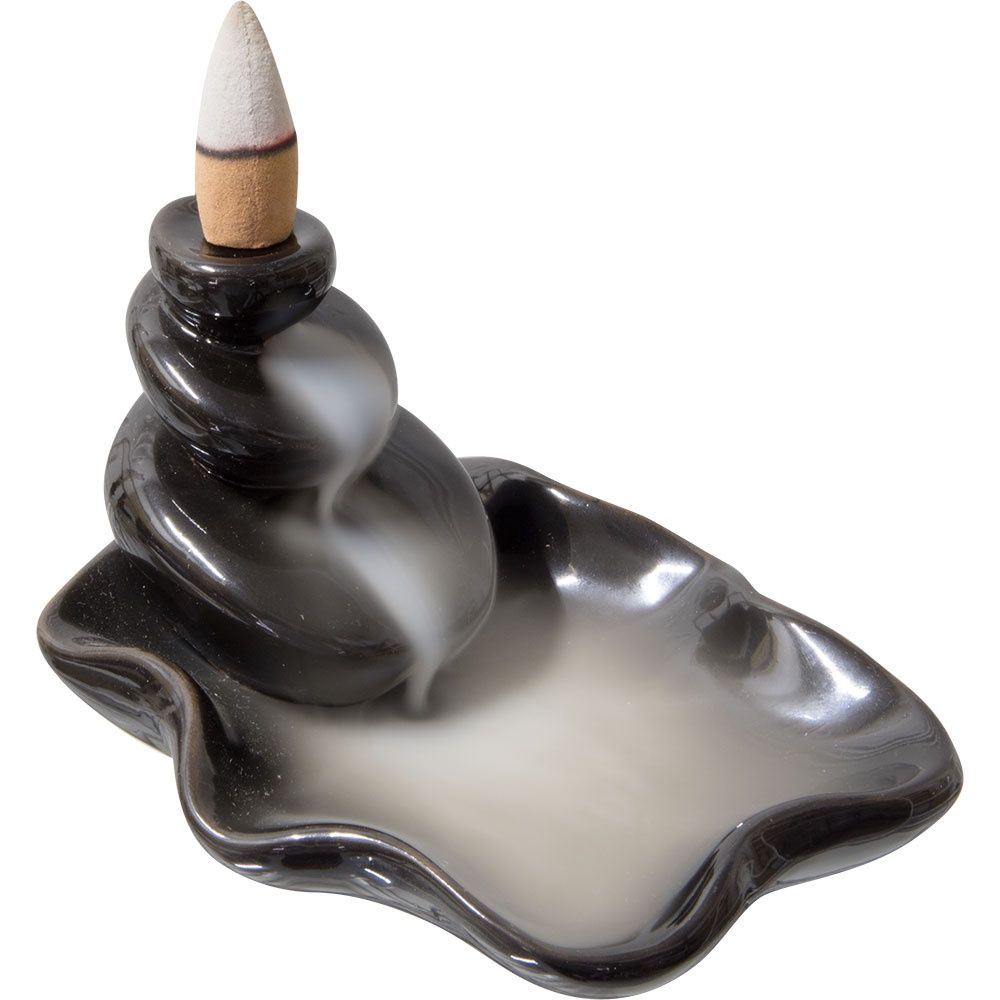 Ceramic Lily Pad Backflow Incense Holder