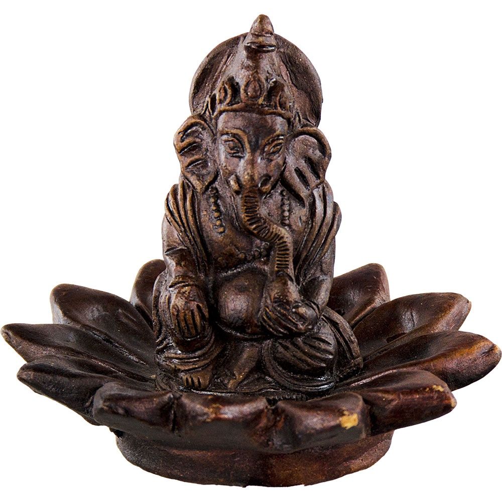 Ceramic Lotus &amp; Ganesha Backflow Burner
