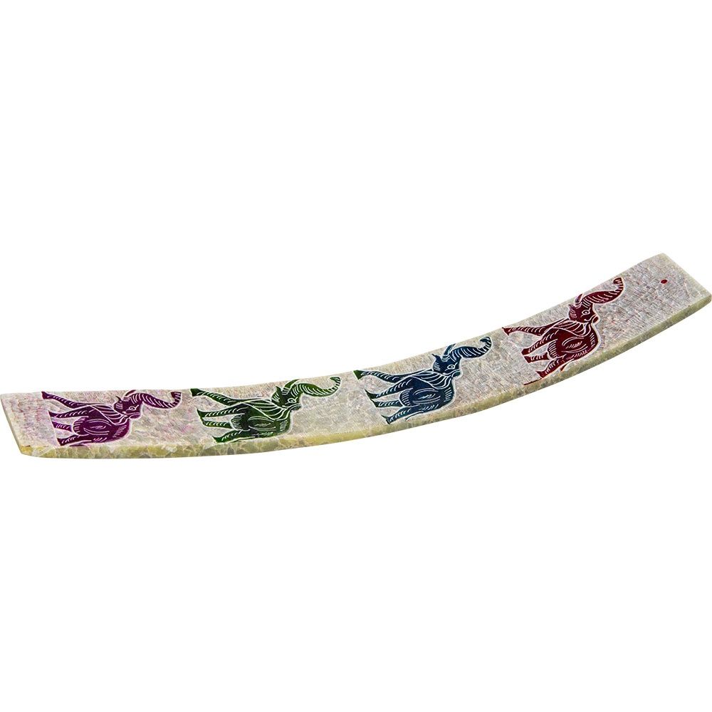 Elephants Soapstone Incense Burner