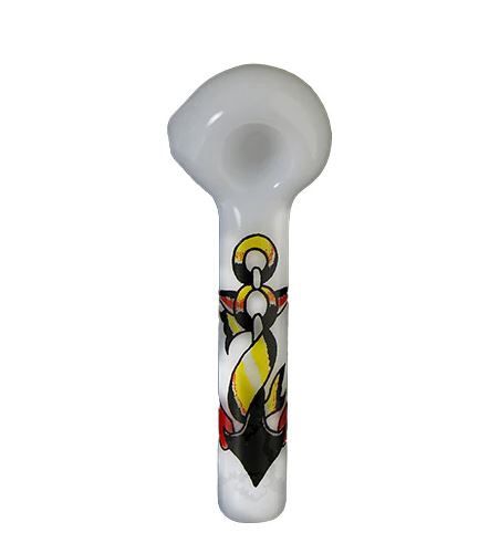 Jellyfish Tattoo Decal Glass Pipe