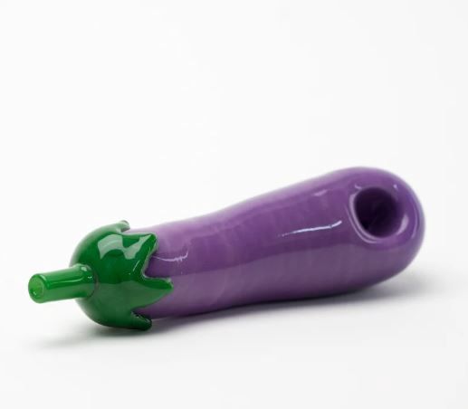 Eggplant Pipe By Empire Glass