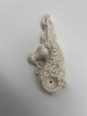 Ceramic Large Unicorn Pipe