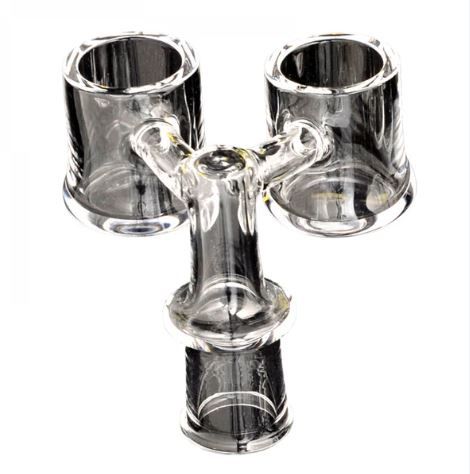 GEAR Premium 14mm Quartz 90° Dual Bucket Banger