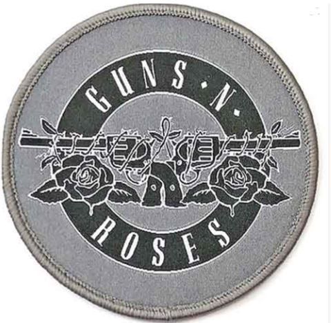 Guns N Roses Patch, Style: White Bullet Logo