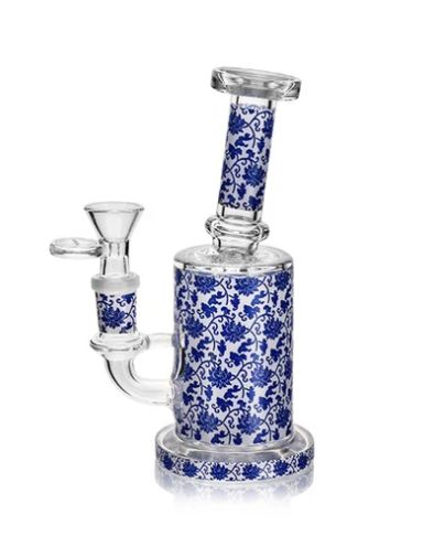 6&quot; Flower Vector Glass Bubbler