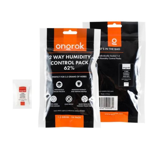 Ongrok 2 Way Humidity Control Pack 62%, Size: 1.5 Gram - 24 Pack