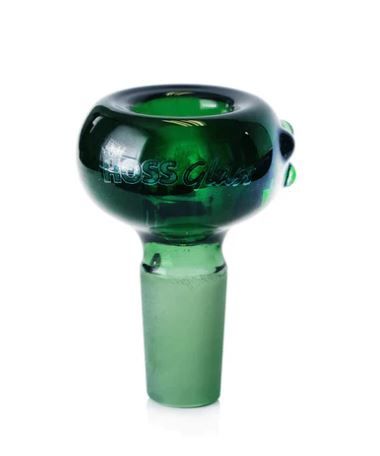 Hoss Glass  Super Thick Bowl Coloured 14mm, Colour: Green