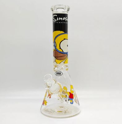 14&quot; 9mm Cartoon Beaker Bong