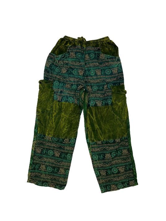 TH Patchwork Cargo OM Pants, Colour: Green