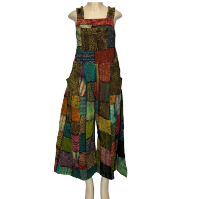 TH Patchwork Jumpsuit Wide Leg
