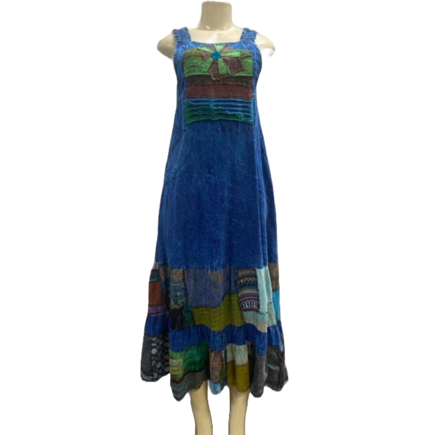 TH Long Patchwork Sun Dress